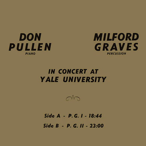 Graves, Milford & Pullen, Don - In Concert At Yale University LP