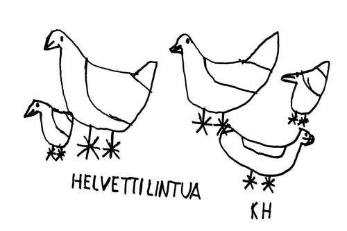Kalevi Helvetti: Helvetti lintua (pigmenttivedos)