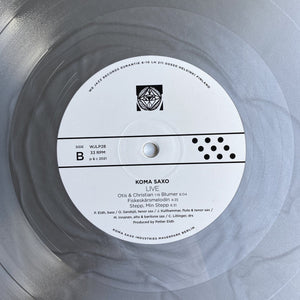 Koma Saxo - (Silver) LIVE LP + 7"